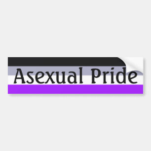 Falln Asexual Pride Flag (Text) Bumper Sticker