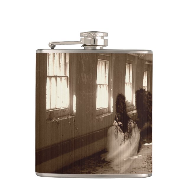 Falln Asylum Angel Hip Flask (Front)