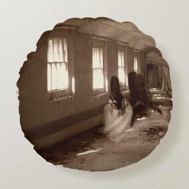 Falln Asylum Angel Round Pillow (Front)