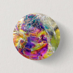 Falln Aura Crystal 1 Inch Round Button
