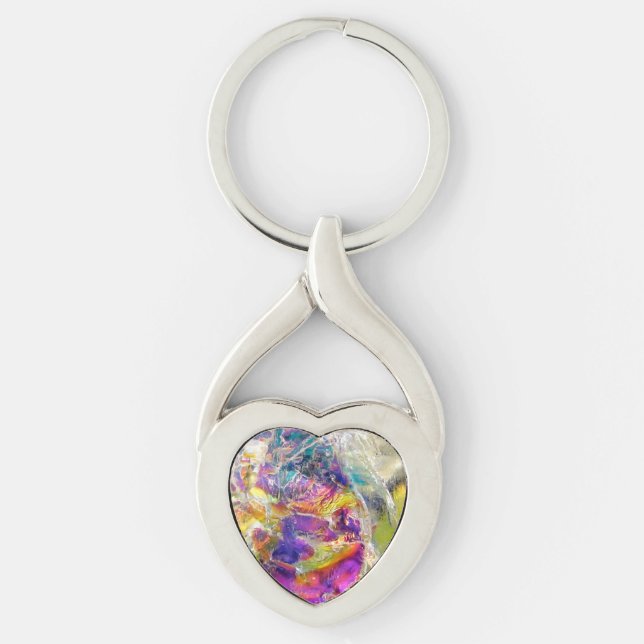 Falln Aura Crystal Keychain (Front)
