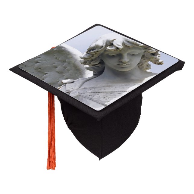 Falln Autumn Angel Graduation Cap Topper (Angled)