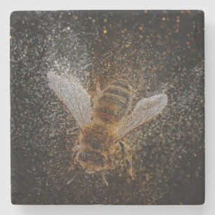 Falln Bees Are Magic Stone Coaster