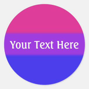 Falln Bisexual Pride Flag Classic Round Sticker