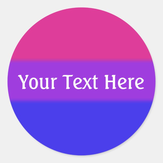 Falln Bisexual Pride Flag Classic Round Sticker (Front)