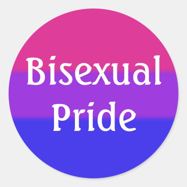 Falln Bisexual Pride Flag Classic Round Sticker (Front)