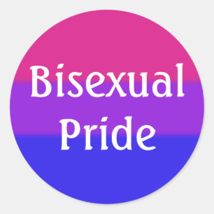 Falln Bisexual Pride Flag Classic Round Sticker