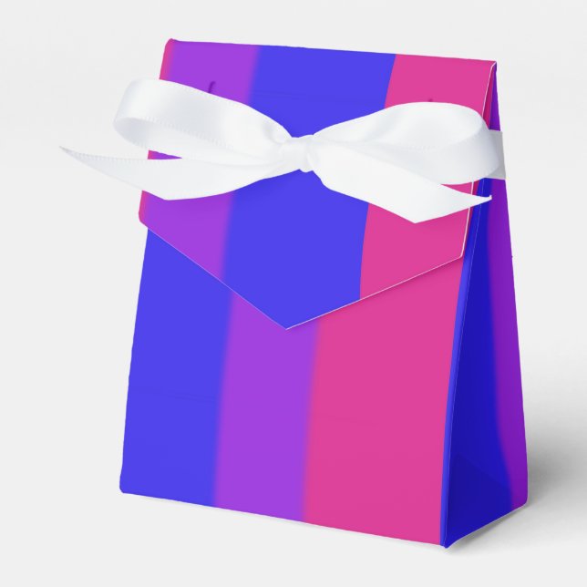 Falln Bisexual Pride Flag Favor Box (Front Side)