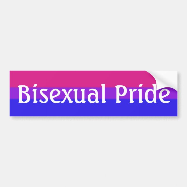 Falln Bisexual Pride Flag (Text) Bumper Sticker (Front)