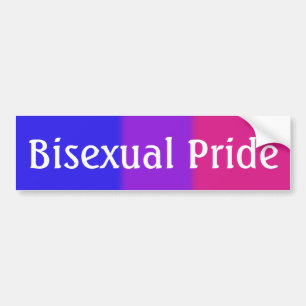 Falln Bisexual Pride Flag Version 2 (Text) Bumper Sticker