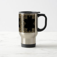 Falln Black And Gold Filigree