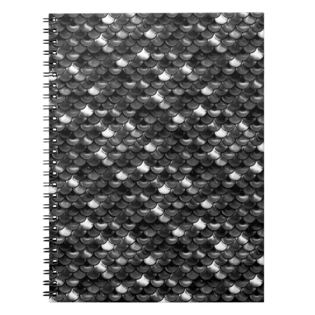 Falln Black and White Scales Notebook (Front)
