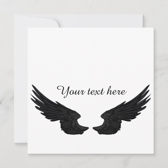 Falln Black Angel Wings (Front)