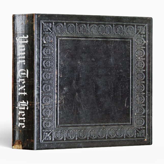 Falln Black Antique Book Binder (Front/Spine)