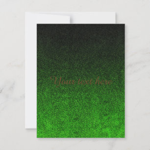 Falln Black & Green Glitter Gradient