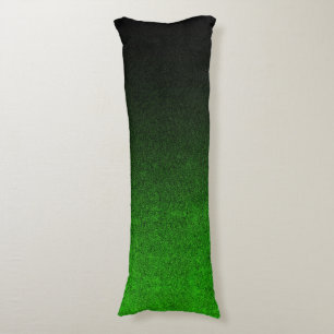 Falln Black & Green Glitter Gradient Body Pillow