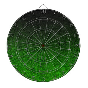 Falln Black & Green Glitter Gradient Dartboard