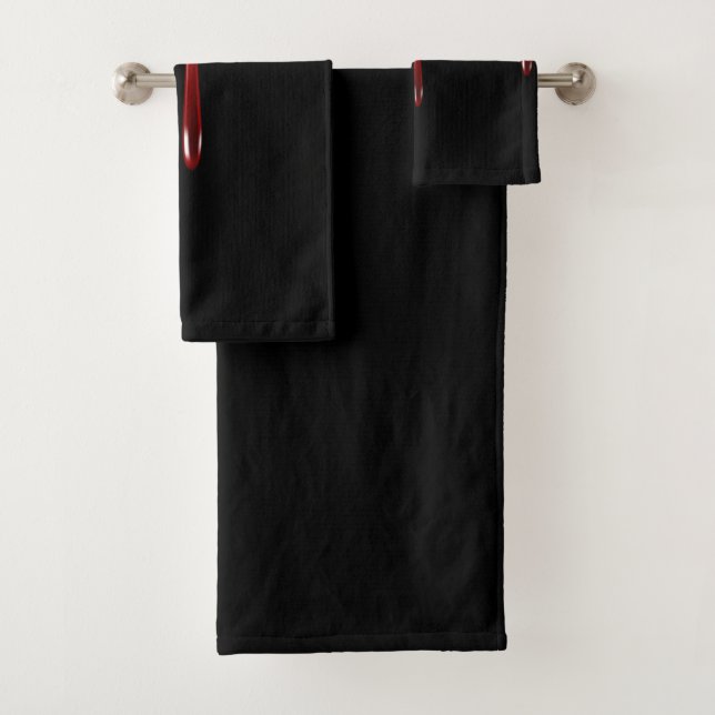 Falln Blood Drips Bath Towel Set (Insitu)
