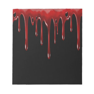Falln Blood Drips Black Notepad