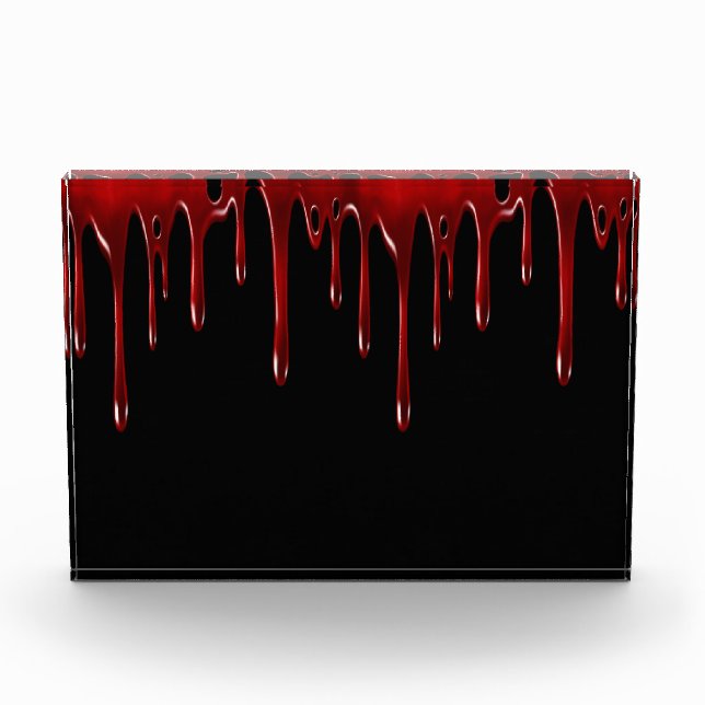 Falln Blood Drips Black Photo Block (Front)