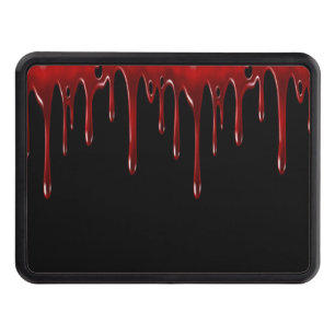 Falln Blood Drips Black Trailer Hitch Cover