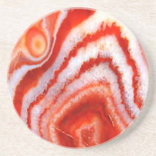 Falln Blood Orange Agate. Coaster