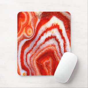Falln Blood Orange Agate. Mouse Pad