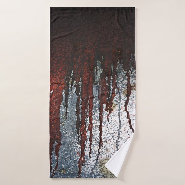 Falln Bloody Rust Drips Bath Towel Set (Bath Towel)