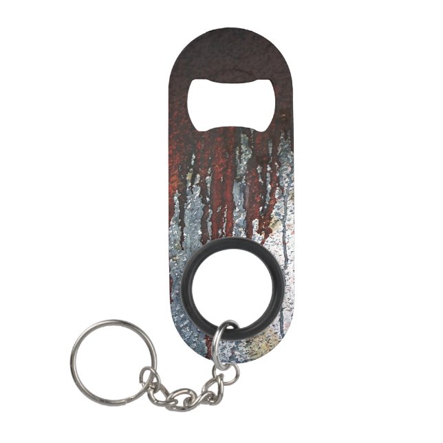 Falln Bloody Rust Drips Keychain Bottle Opener (Front)