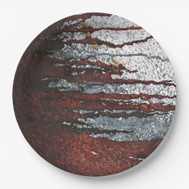 Falln Bloody Rust Drips Paper Plate (Front)