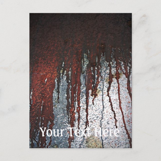 Falln Bloody Rust Drips Postcard (Front)