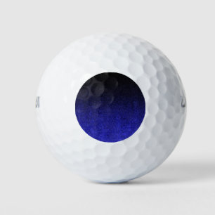 Falln Blue & Black Glitter Gradient Golf Balls