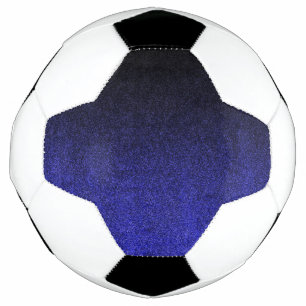 Falln Blue & Black Glitter Gradient Soccer Ball
