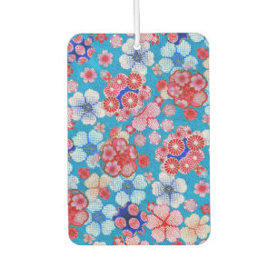 Falln Blue Cascading Floral Chirimen Air Freshener
