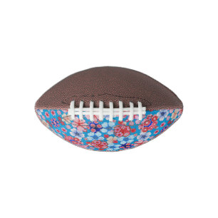 Falln Blue Cascading Floral Chirimen Football