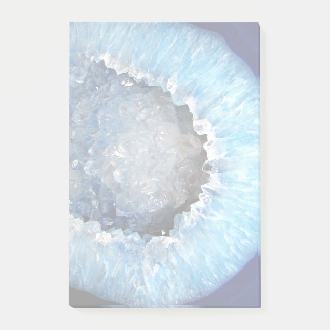 Falln Blue Crystal Geode Post-it Notes (Front)