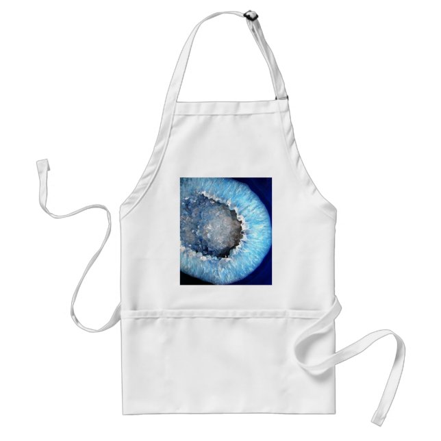 Falln Blue Crystal Geode Standard Apron (Front)