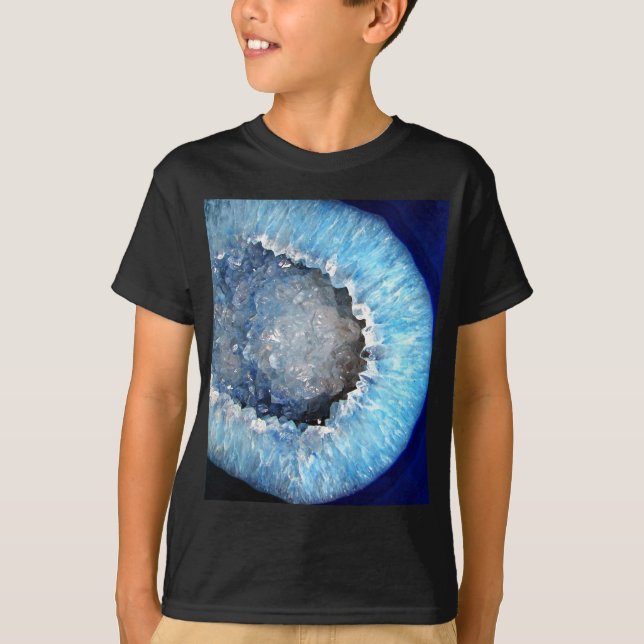 Falln Blue Crystal Geode T-Shirt (Front)