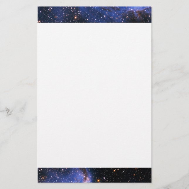 Falln Blue Embrionic Starfield Stationery (Front)