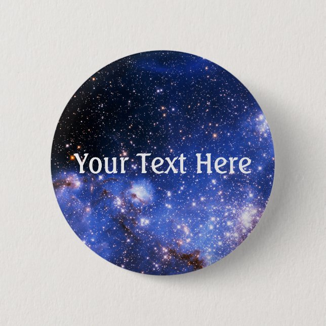 Falln Blue Embrionic Stars 2 Inch Round Button (Front)