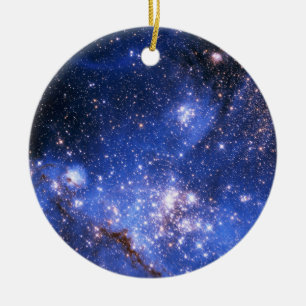 Falln Blue Embrionic Stars Ceramic Ornament