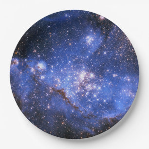 Falln Blue Embrionic Stars Paper Plate