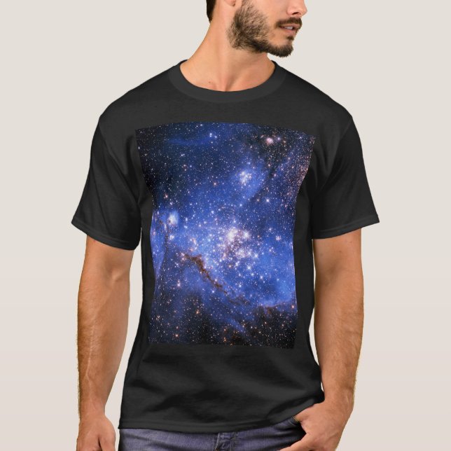 Falln Blue Embrionic Stars T-Shirt (Front)