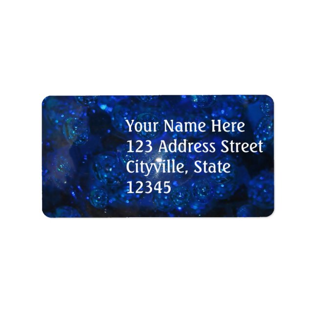Falln Blue Glass Bubbles Label (Front)