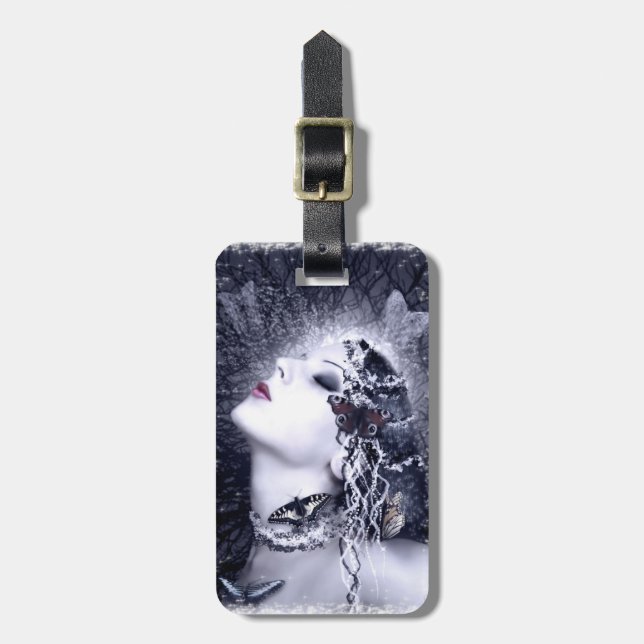 Falln Butterfly Luggage Tag (Front Vertical)