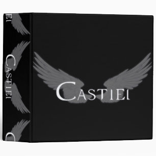 Falln Castiel With Wings White Binder