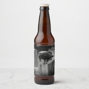 Falln Cemetery Crow Beer Bottle Label