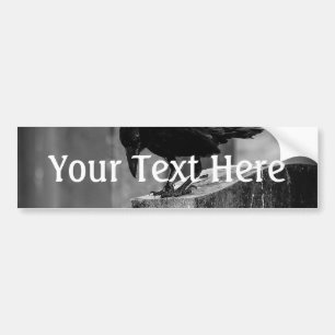 Falln Cemetery Crow Bumper Sticker