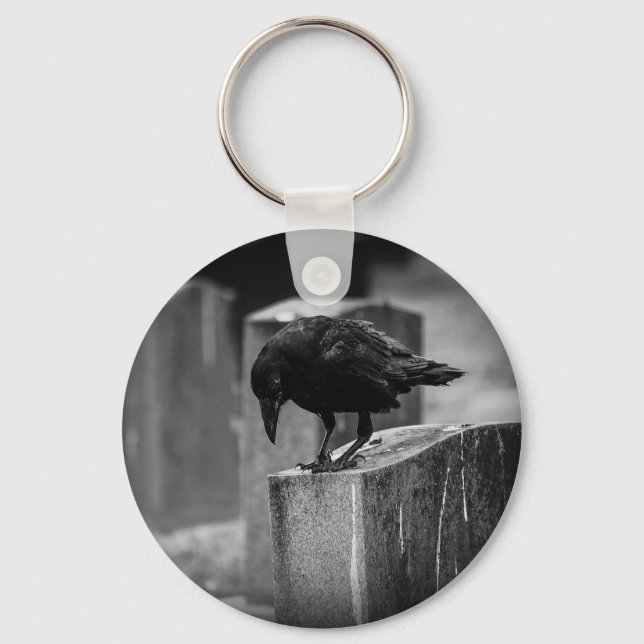 Falln Cemetery Crow Keychain (Front)