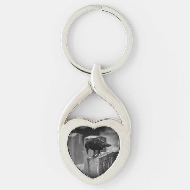 Falln Cemetery Crow Keychain (Front)